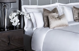 Finibus Border Double Duvet Set Grey