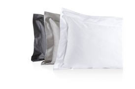 Finibus Embroidery Oxford Pillowcases White - Standard