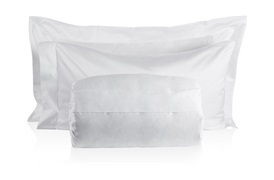 Finibus White Double           Embroidery Duvet Set 
