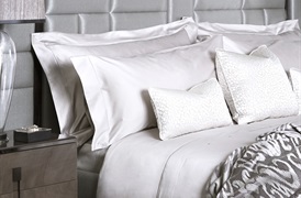 Finibus White Double           Embroidery Duvet Set 
