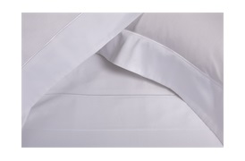 Finibus Embroidery Oxford Pillowcases White - Standard