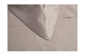 Tempace Paisley Oxford Pillowcases Mocha - standard