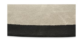 Round Rug D:320cm in Beige & Black