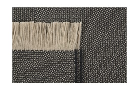 Two-Tone Beige/Charcoal Throw