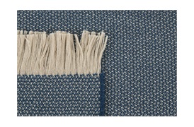 Two-Tone Beige/Teal Throw