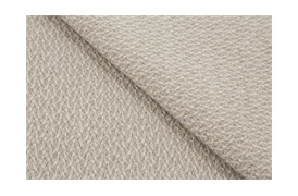 Two-Tone Beige/White Throw 