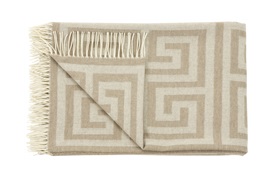 Beige Key Throw