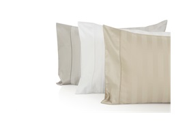Caily Stripe King Duvet Set Stone