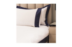 Varenna Super king Size Set Navy with Standard Pillowcases