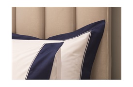 Varenna Super king Size Set Navy with Standard Pillowcases