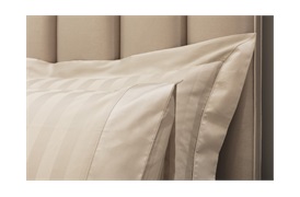 Caily Stripe King Duvet Set Stone