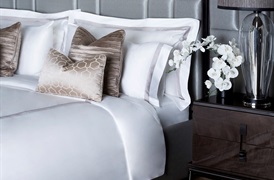 Finibus Border King           Duvet Set Beige