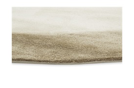 Barker Border Round Rug D:320 in Ecru and Stone Grey