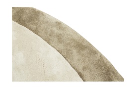 Barker Border Round Rug D:320 in Ecru and Stone Grey