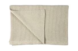 Wide Rib Angora & Superfine Merino Wool Throw