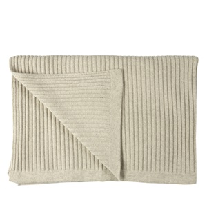 Wide Rib Angora & Superfine Merino Wool Throw