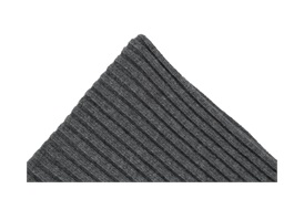 Wide Rib Wide Rib Pale Grey Throw