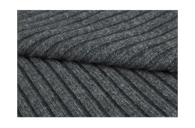 Wide Rib Wide Rib Pale Grey Throw