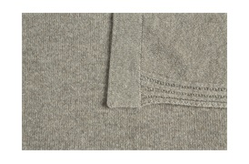 Jersey Cashmere Throw Mocha