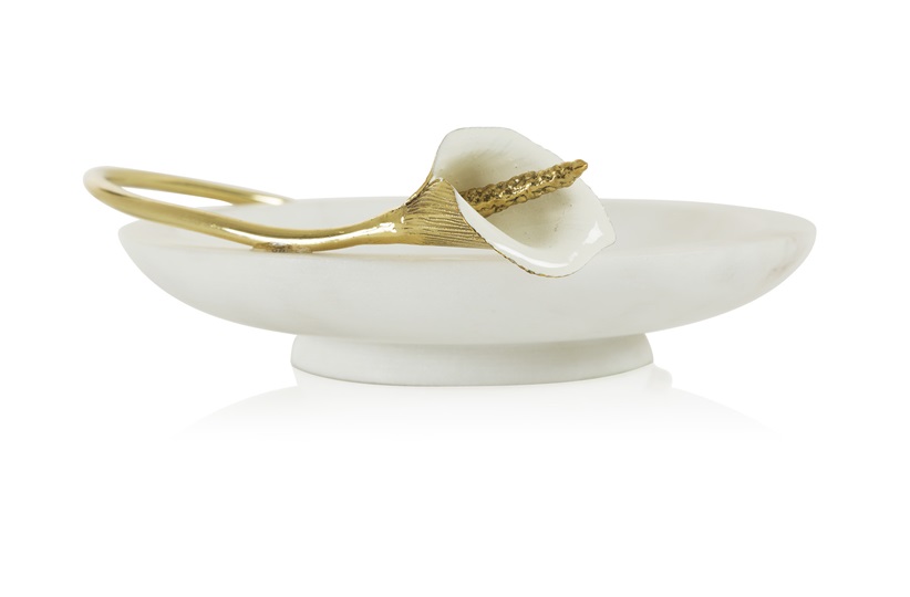 Calla Lily Marble Dish