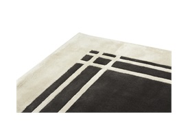 Davy Border Rug 300x400cm in Ecru Border / Titanium Grey Centre