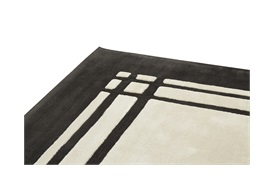 Davy Border Rug 300x400cm in Titanium Grey Border / Ecru Centre