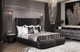 Peter Reed 600tc Athena Duvet set in Metallic Stone