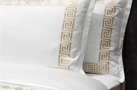 Peter Reed 600tc Athena Duvet set in Metallic Stone