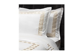 Peter Reed 600tc Athena Duvet set in Metallic Stone