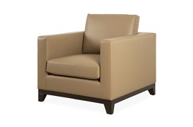 Balthus leather armchair
