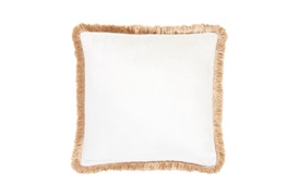 LUX FRINGE SILK CUSHION BY GINGERLILY