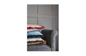 LUX FRINGE SILK CUSHION BY GINGERLILY