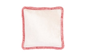 LUX FRINGE SILK CUSHION BY GINGERLILY