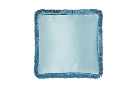 LUX FRINGE SILK CUSHION BY GINGERLILY