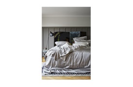 Silver Grey Silk Bed linen       by Gingerlily