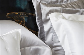 Silver Grey Silk Bed linen       by Gingerlily