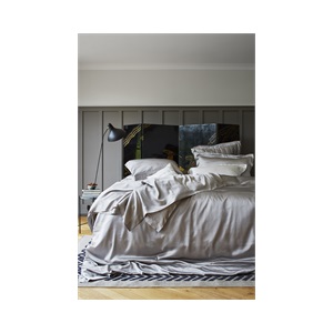 Silver Grey Silk Bed linen       by Gingerlily