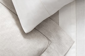 Classic Firm 100% Linen bedding set with hemstitch detailing