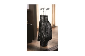 Golf Bag Black Leather By Smania