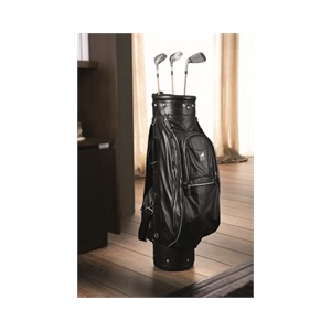 Golf Bag Black Leather By Smania