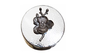 Black Orchid                    Round Trinket Box 