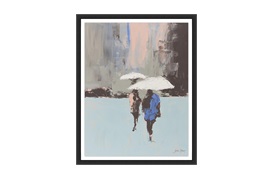 Abstract Rain Wall Art
