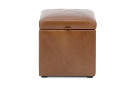 Leather Cube Storage