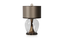 Concave Brass Lamp