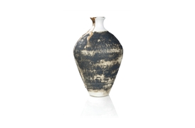 Magma Medium Vase in Gold Trickle