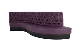Curved Buttoned Seat
