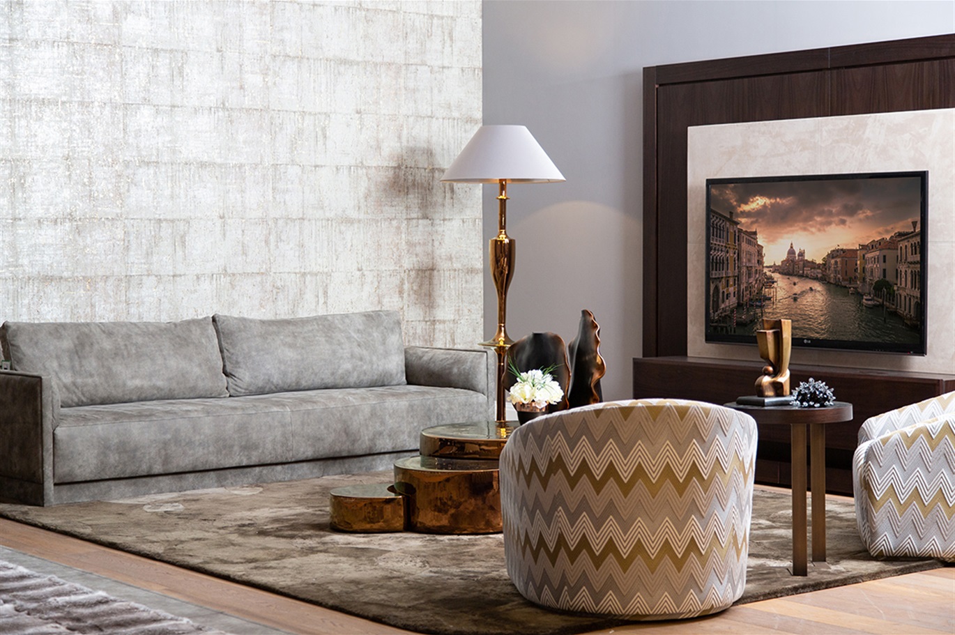 Italian Living Room by Smania