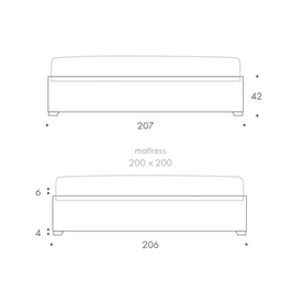 Emperor Bed base