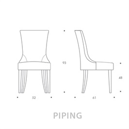 Dining Chair - Piping