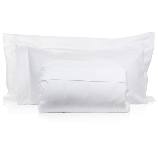 Tempace Jacquard S-King size Duvet set -White (Standard Pillowcases 50x75cm)